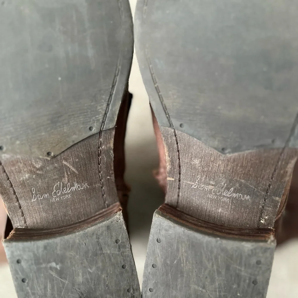 Sam Edelman Ridge Leather Ankle Boots - Picture 6 of 13